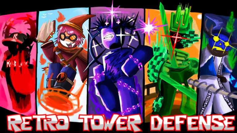 Retro Tower Defense Roblox gameplay artwork